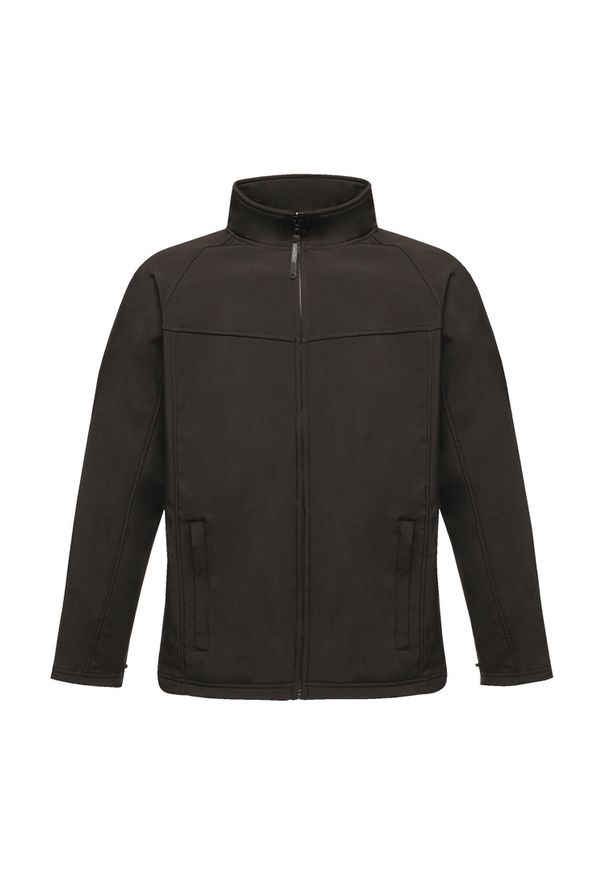 Regatta - Męska Kurtka Soft Shell Uproar. Kolor: czarny. Sport: turystyka piesza