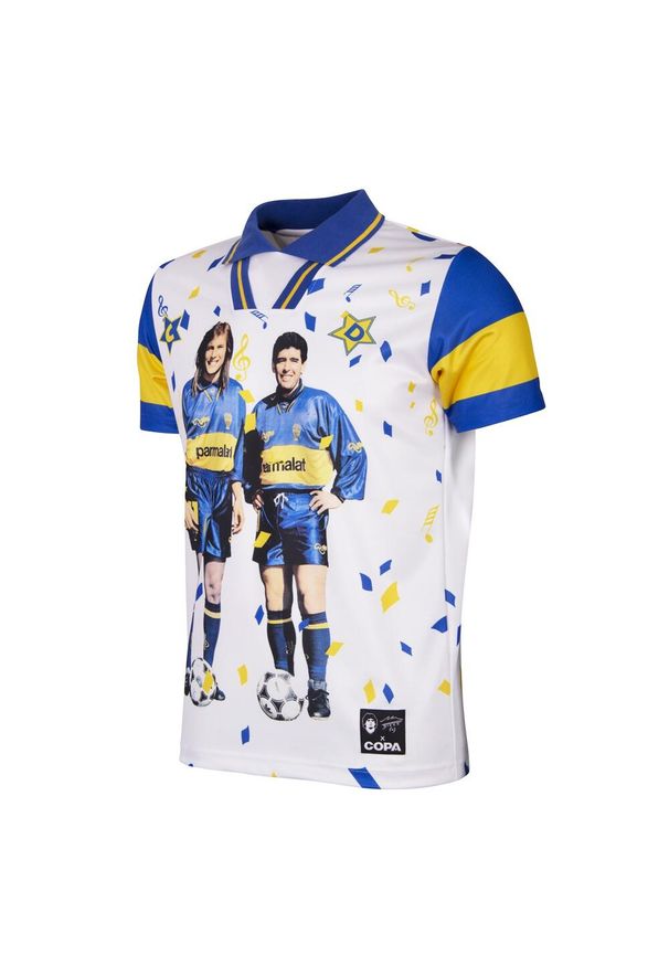 COPA FOOTBALL - Koszulka Piłkarska Dla Dorosły - Maradona x COPA Oficjalna Bootleg - Biała. Kolor: biały. Sport: piłka nożna
