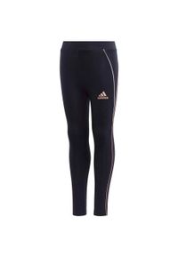 Adidas - Legginsy dla dzieci adidas Lg Cot Tight czarne GG3497. Kolor: czarny