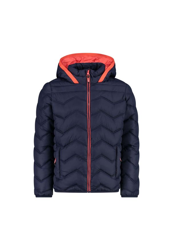 Kurtka puchowa z kapturem 3M™ Thinsulate™ dla dziewczynki CMP. Typ kołnierza: kaptur. Kolor: niebieski. Materiał: puch. Technologia: Thinsulate. Sport: turystyka piesza