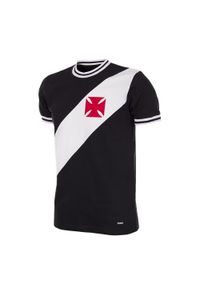 COPA FOOTBALL - Camisola de Futebol Retro Vasco da Gama 1970 Manga Curta. Kolor: czarny. Sport: piłka nożna