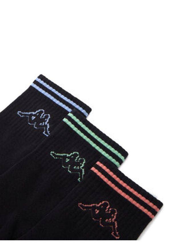 Kappa Skarpety długie CEO_KR_KAPPA_DZ006_W_AW25 Czarny. Kolor: czarny. Materiał: bawełna