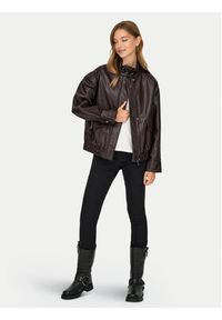 only - ONLY Kurtka z imitacji skóry Julia 15373024 Brązowy Loose Fit. Kolor: brązowy. Materiał: skóra #7