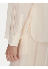 Marella Koszula Rocker 2523116032 Écru Regular Fit. Materiał: jedwab