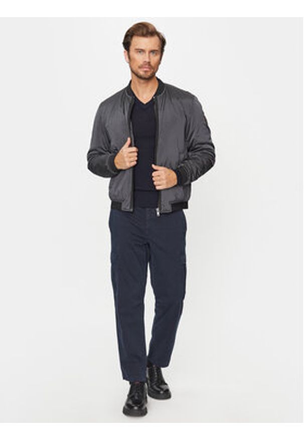 BOSS - Boss Sweter Avac_V 50510750 Granatowy Regular Fit. Kolor: niebieski. Materiał: syntetyk
