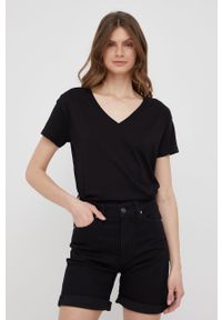 Armani Exchange t-shirt bawełniany 3LYTAR.YJG3Z kolor czarny. Okazja: na co dzień. Kolor: czarny. Materiał: bawełna. Wzór: nadruk. Styl: casual #5