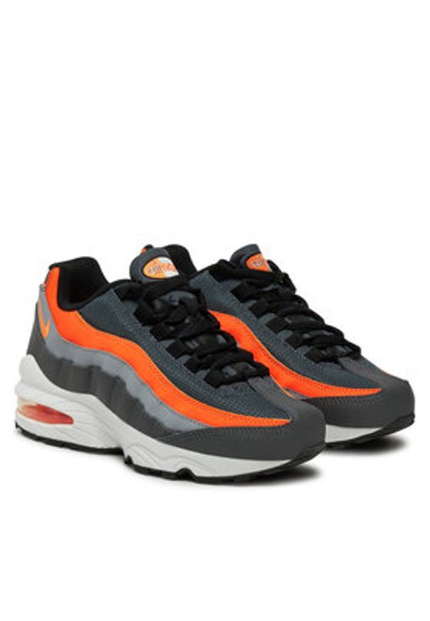 Nike Sneakersy Air Max '95 (GS) 905348 033 Szary. Kolor: szary. Materiał: skóra. Model: Nike Air Max