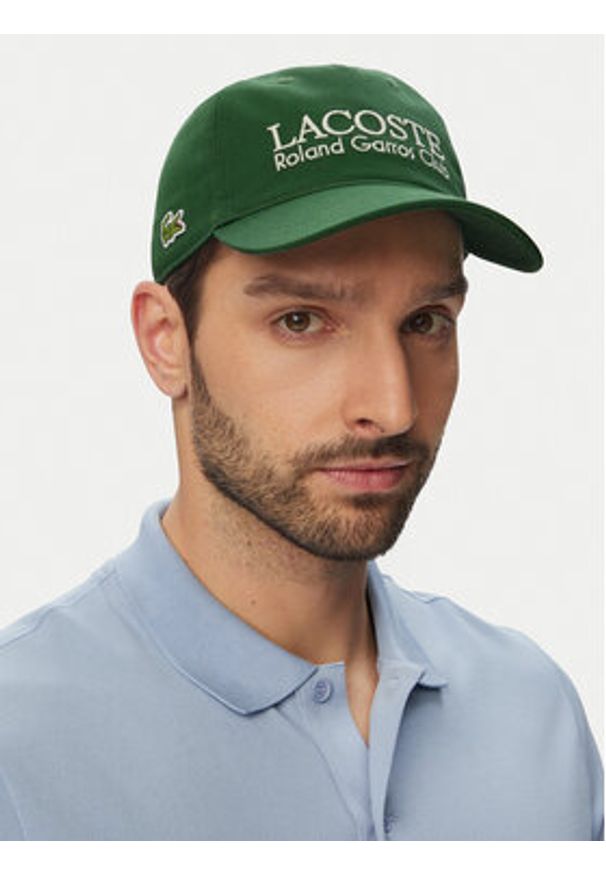 Lacoste Czapka z daszkiem RK0378 Zielony. Kolor: zielony. Materiał: bawełna