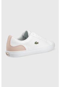 Lacoste sneakersy LEROND BL 21 1 kolor biały. Nosek buta: okrągły. Zapięcie: sznurówki. Kolor: biały. Materiał: guma. Sport: bieganie #3