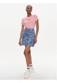 Tommy Jeans T-Shirt Essential DW0DW17839 Różowy Slim Fit. Kolor: różowy. Materiał: bawełna, syntetyk #3