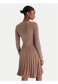Guess Sukienka dzianinowa W5BK79 Z3902 Beżowy Regular Fit. Kolor: beżowy. Materiał: syntetyk #2