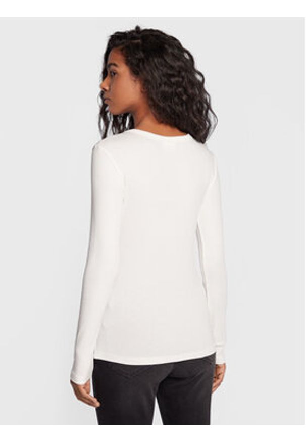 Gina Tricot Bluzka Basic 18863 Écru Regular Fit. Materiał: bawełna