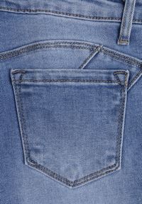 Born2be - Niebieskie Dopasowane Jeansy z Bawełną z Efektem Push-Up Eriflare. Okazja: na spacer, na co dzień. Kolor: niebieski. Styl: casual, klasyczny #2