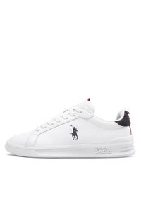 Polo Ralph Lauren Sneakersy Hrt Ct II 809860883003 Biały. Kolor: biały. Materiał: skóra