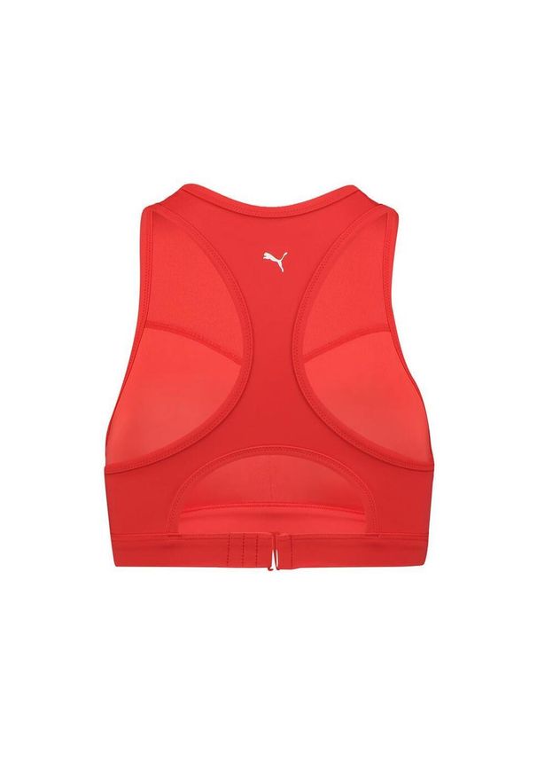 Góra od bikini Puma, racerback, czerwonym. Kolor: czerwony. Materiał: poliester