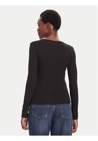 Calvin Klein Jeans Bluzka LV047D218G Czarny Slim Fit. Kolor: czarny. Materiał: bawełna #3