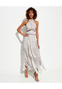 IXIAH AUSTRALIA - Dwuczęściowa sukienka Massini. Kolor: biały. Materiał: materiał. Wzór: haft, nadruk. Typ sukienki: asymetryczne. Długość: maxi #1