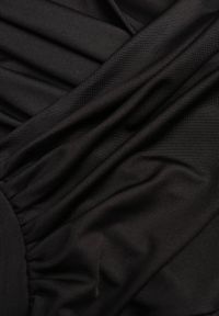 Born2be - Czarne Body Bez Rękawów z Kopertowym Dekoltem Neaniethra. Okazja: na co dzień. Typ kołnierza: dekolt w serek. Kolor: czarny. Materiał: jeans, materiał. Długość rękawa: bez rękawów. Styl: casual #3