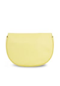Calvin Klein Torebka Ck Daily Saddle Bag Pebble K60K611679 Żółty. Kolor: żółty. Materiał: skórzane