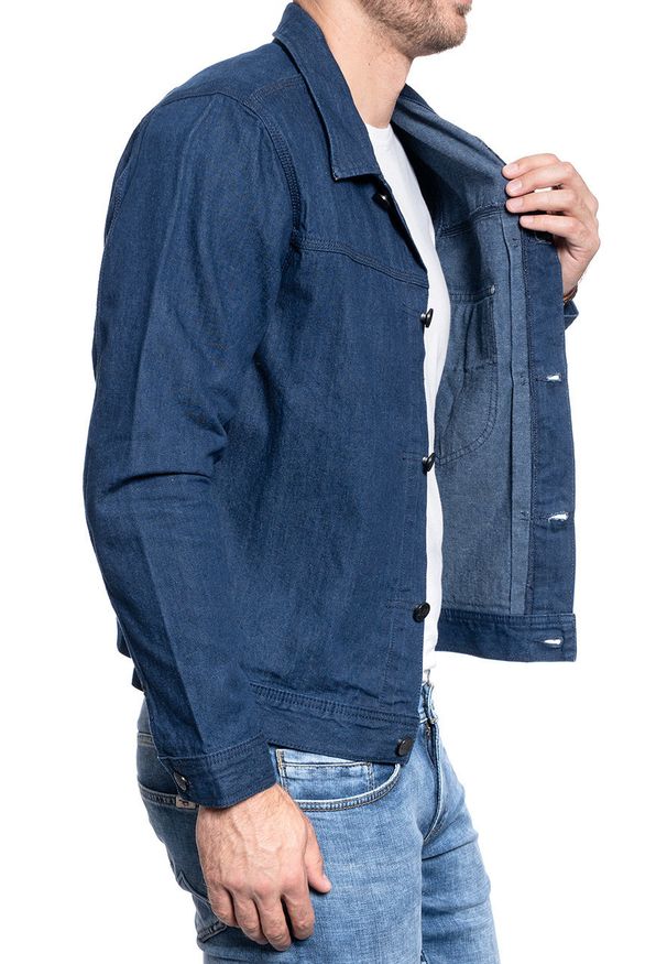 Lee - MĘSKA KURTKA JEANSOWA LEE COWBOY JACKET REGULAR FIT L87OKE36 112122934. Materiał: jeans