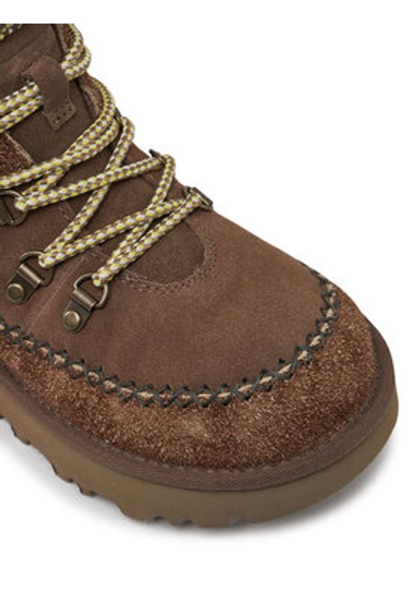 Ugg Śniegowce W Classic Alpine Lace Up 1158271 Brązowy. Kolor: brązowy. Materiał: skóra