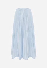 Renee - Niebieska Spódnica High Waist Zdobiona Drobnym Plisowaniem Aniope. Okazja: na co dzień. Stan: podwyższony. Kolor: niebieski. Wzór: aplikacja. Styl: elegancki, casual #8