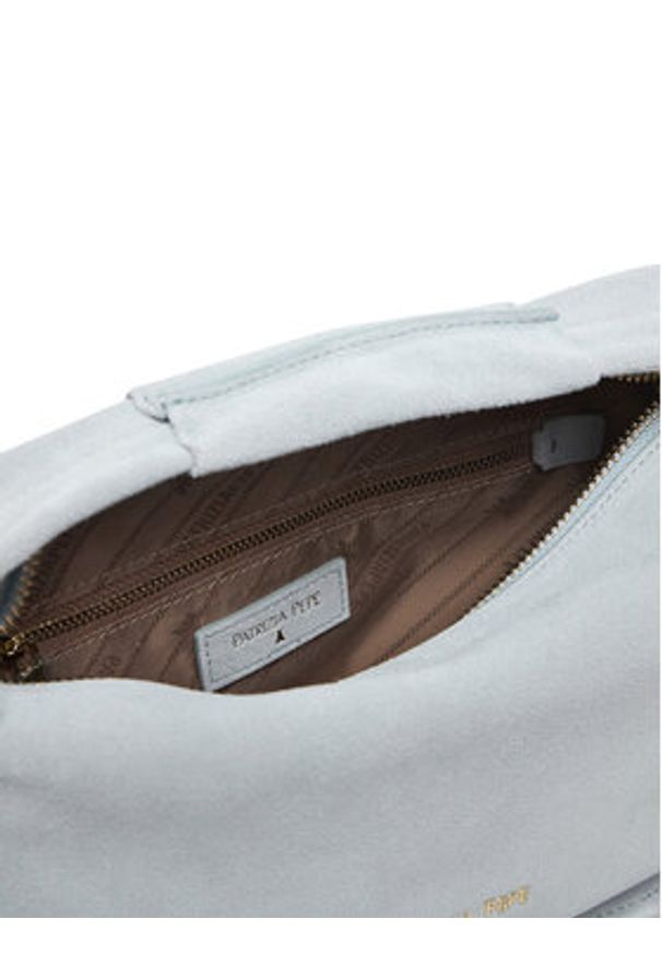 Patrizia Pepe Torebka 8B0316/L152-CB11 Szary. Kolor: szary. Materiał: skórzane, zamszowe