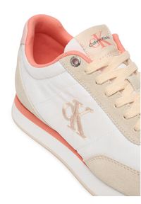 Calvin Klein Sneakersy Retro Runner Lace Up YW0YW01990 Biały. Kolor: biały. Materiał: materiał #5