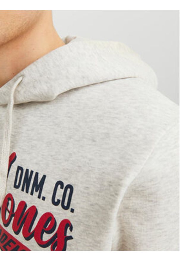 Jack & Jones Bluza Logo 12233597 Szary Standard Fit. Kolor: szary. Materiał: syntetyk