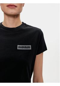 Napapijri T-Shirt Iaato NP0A4HWU Czarny Regular Fit. Kolor: czarny. Materiał: bawełna