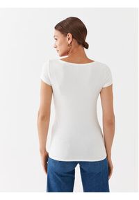only - ONLY T-Shirt 15316416 Biały Slim Fit. Kolor: biały. Materiał: bawełna #4