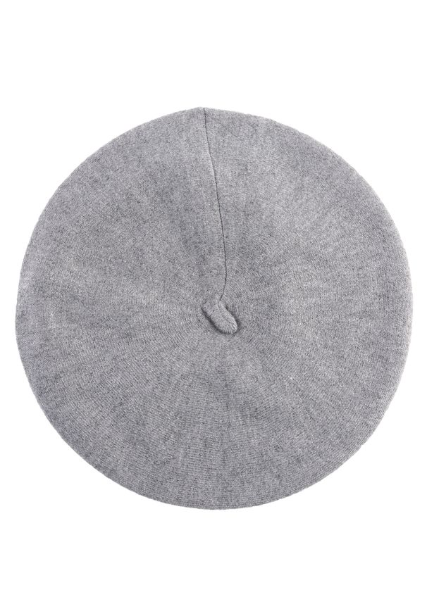 Unisono - BERET Z WEŁNĄ 164-M-6069 GRIGI. Materiał: wełna