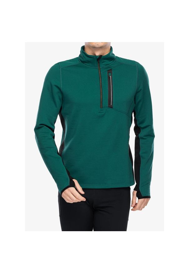 Bluza bez kaptura męska Smartwool Active Fleece 1/2 Zip. Typ kołnierza: bez kaptura. Kolor: zielony