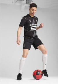 Puma - Męskie szorty Stade Rennais F.C. 24/25 PUMA Flat Dark Gray White Black. Kolor: biały, wielokolorowy, czarny, szary. Sport: piłka nożna