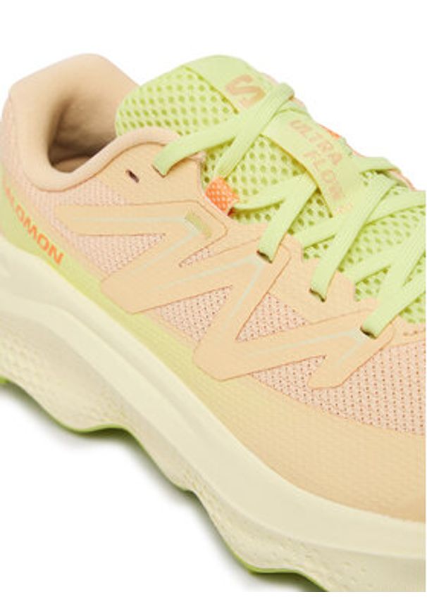 salomon - Salomon Buty do biegania Ultra Flow 2 L47997300 Beżowy. Kolor: beżowy. Materiał: materiał