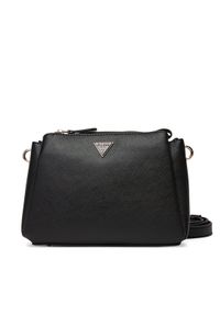Guess Torebka Noelle II HWZG96 72120 Czarny. Kolor: czarny. Materiał: skórzane