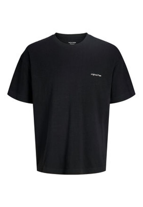 Jack & Jones T-Shirt Montauk Back 12290892 Czarny Regular Fit. Kolor: czarny. Materiał: bawełna