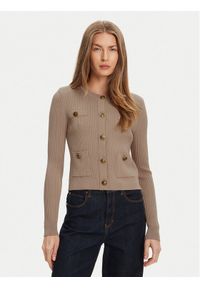 Guess Kardigan W5YR09 Z0130 Beżowy Regular Fit. Kolor: beżowy. Materiał: syntetyk