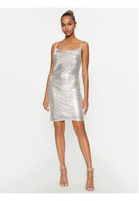 Vero Moda Sukienka koktajlowa 10295675 Srebrny Regular Fit. Kolor: srebrny. Materiał: syntetyk. Styl: wizytowy #4
