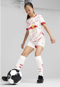 Puma - Młodzieżowa koszulka domowa RB Leipzig 24/25 PUMA White For All Time Red. Kolor: biały, czerwony, wielokolorowy
