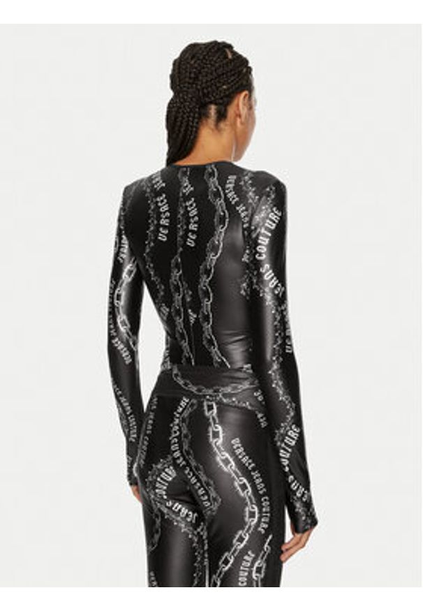 Versace Jeans Couture Body 77HAM2A1 JS417 Czarny Slim Fit. Kolor: czarny. Materiał: syntetyk