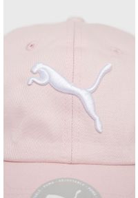 Puma czapka 2241677 kolor różowy z aplikacją. Kolor: różowy. Wzór: aplikacja #2