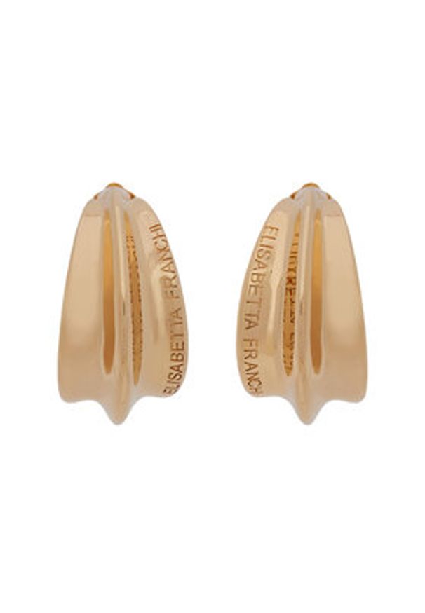 Elisabetta Franchi Klipsy OR-63B-51E2-V230 Złoty. Materiał: metalowe. Kolor: złoty