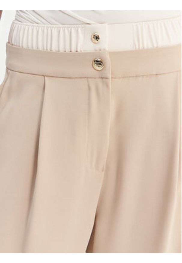 Liu Jo Sport Spodnie materiałowe TA6150 TS923 Beżowy Regular Fit. Kolor: beżowy. Materiał: syntetyk. Styl: sportowy