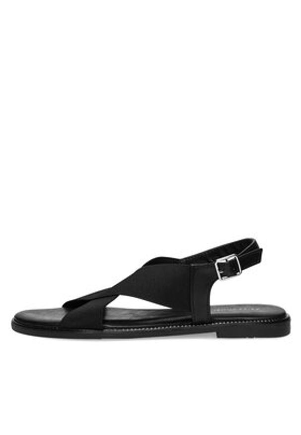 Jenny Fairy Sandały JD23-0417 Czarny. Kolor: czarny. Materiał: materiał