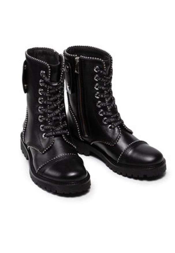 Zadig&Voltaire - Zadig & Voltaire Trzewiki Joe WKAA1730F Czarny. Kolor: czarny. Materiał: skóra