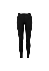 Urban Classics - Legginsy Damskie Logo. Kolor: czarny. Sport: turystyka piesza