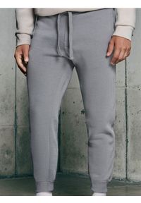 Sinsay - Spodnie dresowe - niebieski. Kolor: niebieski. Materiał: dresówka