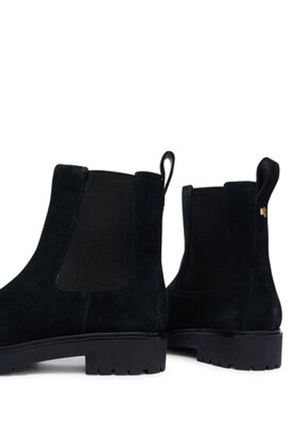 Lauren Ralph Lauren - LAUREN RALPH LAUREN Sztyblety Allyson 802974477003 Czarny. Kolor: czarny. Materiał: skóra, zamsz