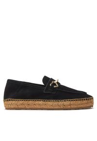 Love Moschino - LOVE MOSCHINO Espadryle JA10592G0IIG0000 Czarny. Kolor: czarny. Materiał: zamsz, skóra